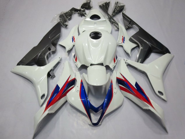 2007-2008 White Red Blue HRC Honda CBR600RR Motorcycle Fairings UK