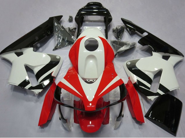2003-2004 White Red Glossy Black OEM Style Honda CBR600RR Motorcycle Fairings UK