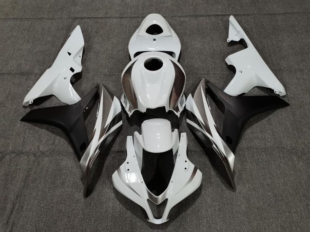 2007-2008 White Matte Black Honda CBR600RR Motorcycle Fairings UK