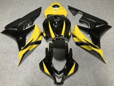 Buy 2007-2008 Yellow Glossy Black Matte Black Honda CBR600RR Motorcycle Fairings UK