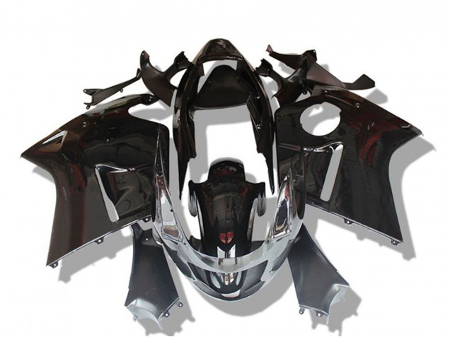 1996-2007 Glossy Black Grey Honda CBR1100XX Motorcycle Fairings UK