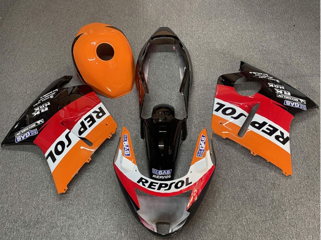 1996-2007 Orange White Red Glossy Black Repsol Honda CBR1100XX Motorcycle Fairings UK