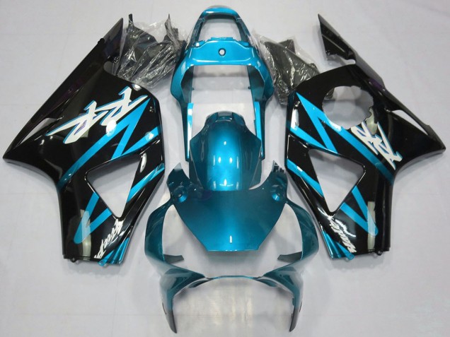 2002-2003 Light Blue Glossy Black Honda CBR954RR Motorcycle Fairings UK
