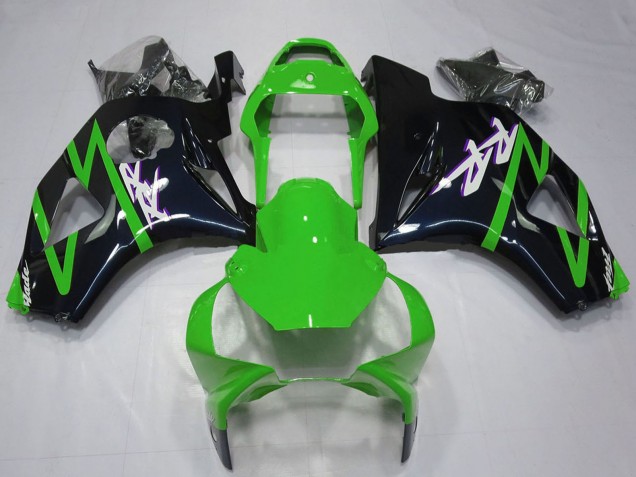 2002-2003 Green Glossy Black Honda CBR954RR Motorcycle Fairing Kits UK