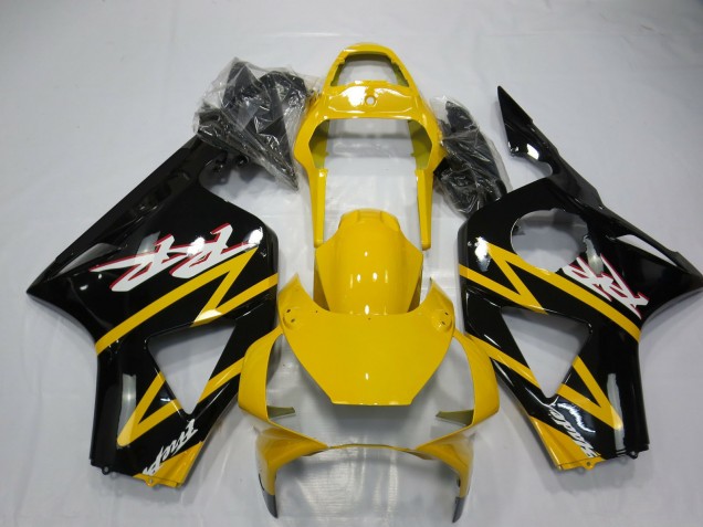 2002-2003 Yellow Glossy Black Honda CBR954RR Motorcycle Fairings UK