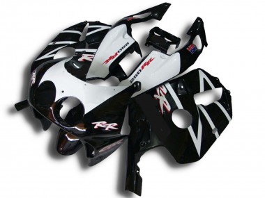 Buy 1990-1998 Glossy Black White RR Honda CBR250RR Motorcycle Fairings UK