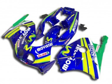 Buy 1990-1998 Blue Yellow Green MoviStar Red Castrol Honda CBR250RR Motorcycle Fairings UK