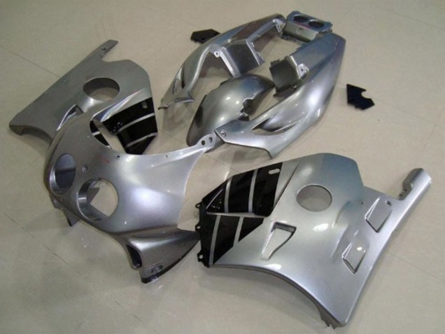 1990-1998 Silver Glossy Black Honda CBR250RR Motorcycle Fairings UK