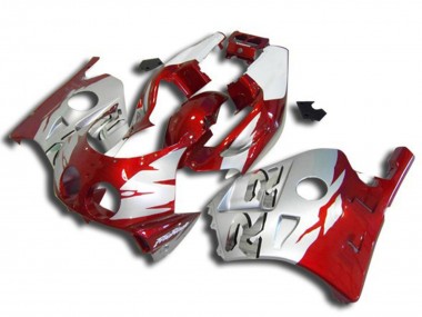 Buy 1990-1998 Silver Red Honda CBR250RR Motorcycle Fairings UK