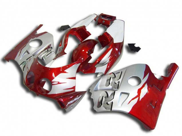 1990-1998 Silver Red Honda CBR250RR Motorcycle Fairings UK