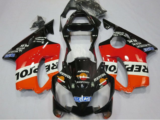 2001-2003 Orange White Red Glossy Black Repsol Honda CBR600 F4i Motorcycle Fairings UK