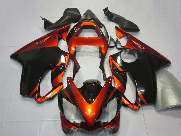2001-2003 Orange Glossy Black Honda CBR600 F4i Motorcycle Fairings UK