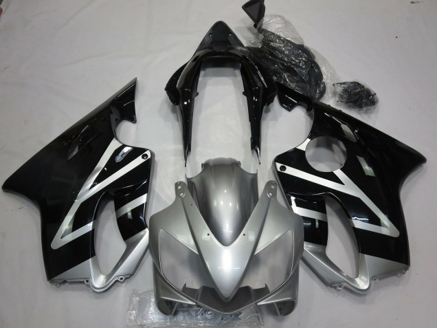 2004-2007 Silver Glossy Black Honda CBR600 F4i Motorcycle Fairings UK