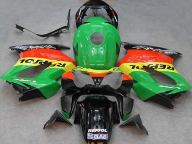Buy 2002-2013 Green Yellow Red Black Repsol Honda VFR 800 Motorcycle Fairings UK