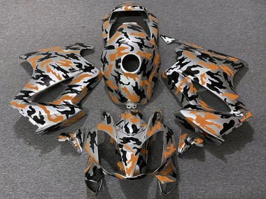 Buy 2002-2013 Orange Camouflage Honda VFR 800 Motorcycle Fairings UK