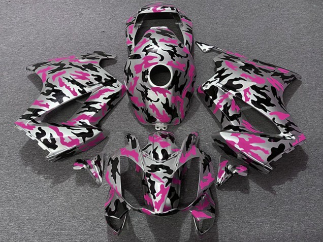 2002-2013 Pink Camouflage Honda VFR 800 Motorcycle Fairings UK