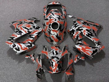 Buy 2002-2013 Red Camouflage Honda VFR 800 Motorcycle Fairings UK