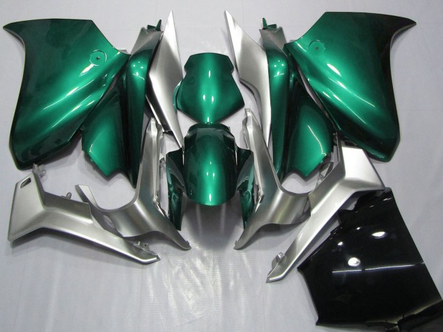 2010-2016 Silver Seafoam Green Honda VFR 1200 Motorcycle Fairings UK