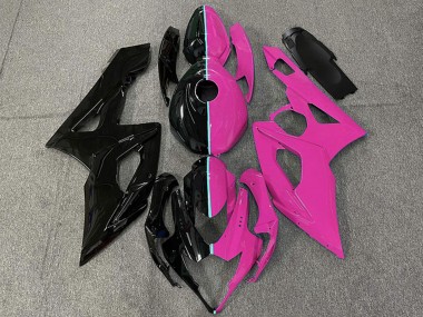 Buy 2005-2006 Glossy Black and Pink Suzuki GSXR 1000 Motorcycle Fairings UK