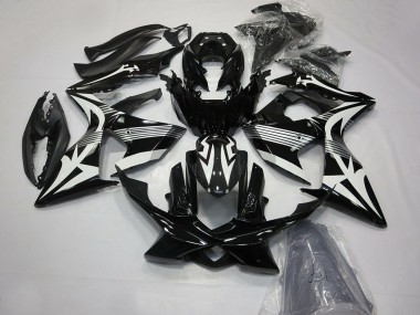 Buy 2009-2016 Glossy Black and White Suzuki GSXR 1000 Motorcycle Fairings UK