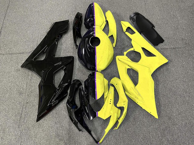 2005-2006 Glossy Black and Yellow Suzuki GSXR 1000 Motorcycle Fairings UK