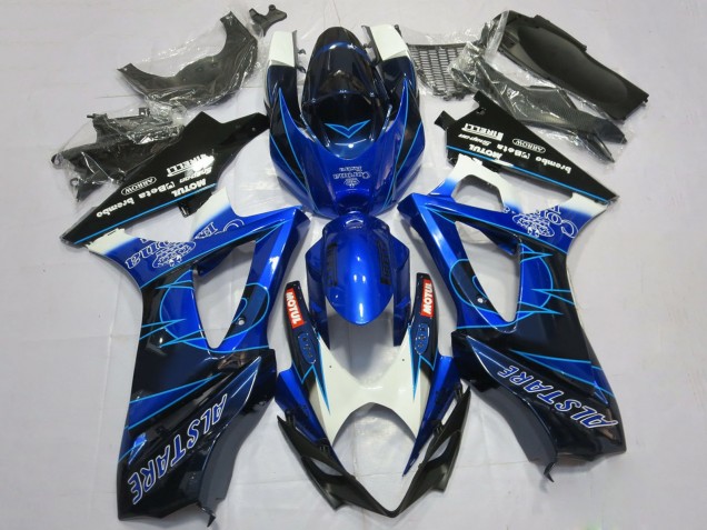 2007-2008 Blue Black Corona Suzuki GSXR 1000 Motorcycle Fairings UK