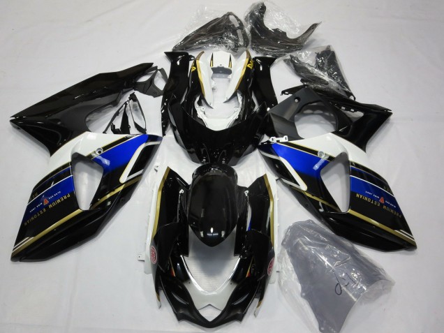 2009-2016 Blue White Gold Black Suzuki GSXR 1000 Motorcycle Fairings UK