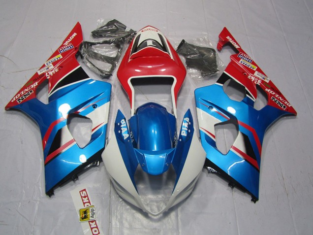 2003-2004 Red Blue White Suzuki GSXR 1000 Motorcycle Fairings UK