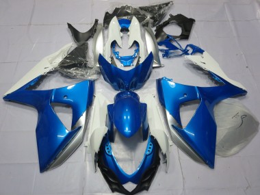 Buy 2009-2016 Blue White Suzuki GSXR 1000 Motorcycle Fairings UK