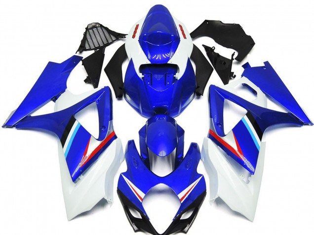 2007-2008 Blue White Red Black Suzuki GSXR 1000 Motorcycle Fairings UK