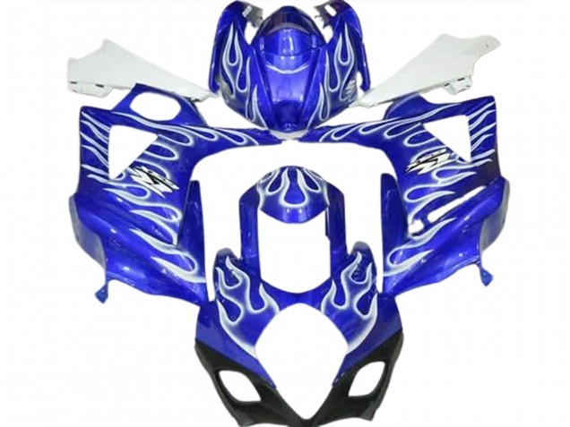 2007-2008 Blue White Flame Suzuki GSXR 1000 Motorcycle Fairings UK