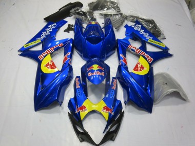 Buy 2007-2008 Blue Yellow Red Bull Suzuki GSXR 1000 Motorcycle Fairings UK