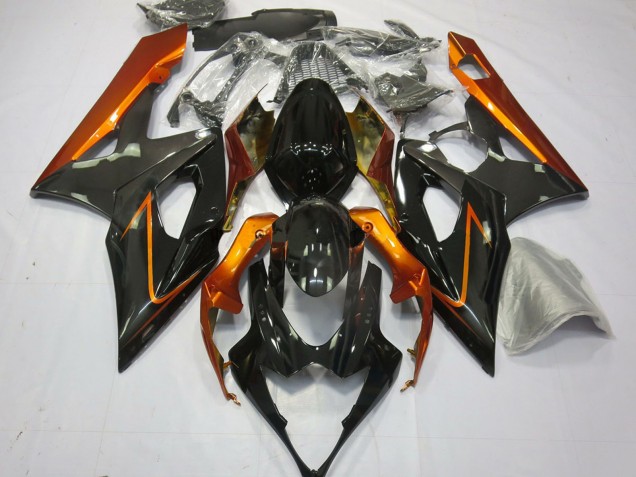 2005-2006 Burnt Orange Black Suzuki GSXR 1000 Motorcycle Fairings UK