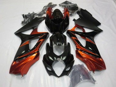 Buy 2007-2008 Orange Black Suzuki GSXR 1000 Motorcycle Fairings UK