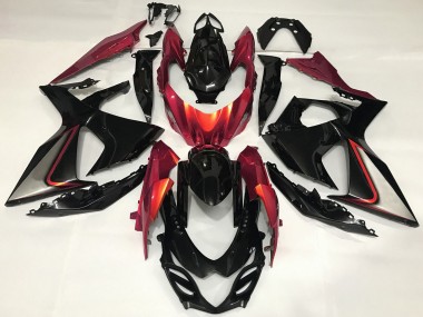 Buy 2009-2016 Glossy Black Red Suzuki GSXR 1000 Motorcycle Fairing UK