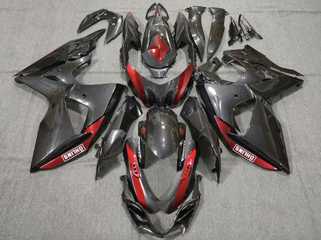 2009-2016 Carbon Fiber Red Suzuki GSXR 1000 Motorcycle Fairings UK