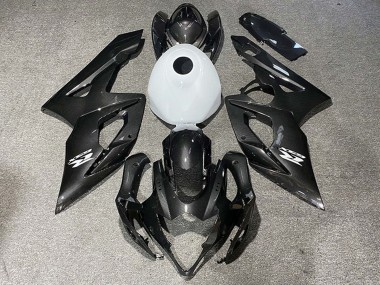 Buy 2005-2006 Carbon Fiber Style Glossy White Suzuki GSXR 1000 Motorcycle Fairings UK