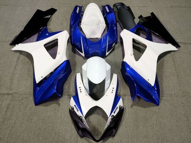 Buy 2007-2008 White Blue Black Suzuki GSXR 1000 Motorcycle Fairings UK