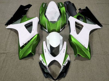 Buy 2007-2008 White Green Black Suzuki GSXR 1000 Motorcycle Fairings UK