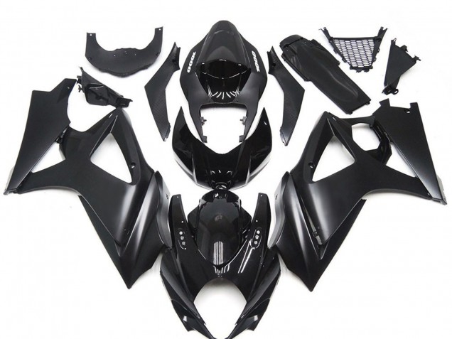 2007-2008 Glossy Black Matte Black Suzuki GSXR 1000 Motorcycle Fairing Kits UK