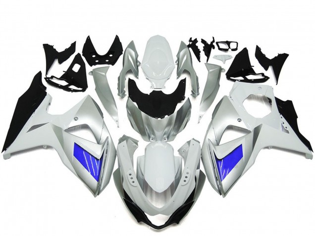 2009-2016 White Blue Suzuki GSXR 1000 Motorcycle Fairing UK