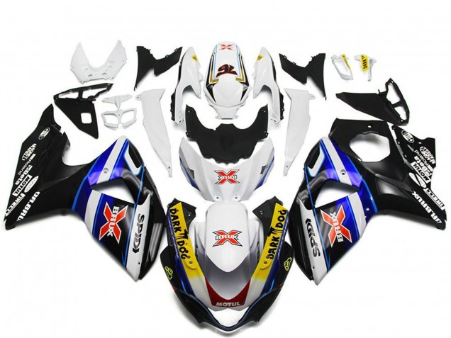 2009-2016 White Blue Black SPIDI Dark Dog Suzuki GSXR 1000 Motorcycle Fairings UK