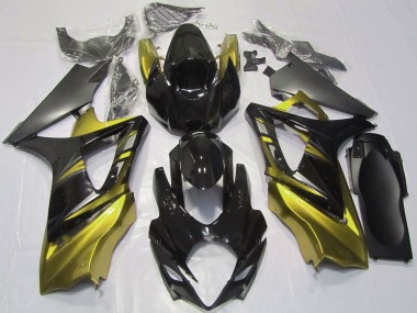 Buy 2007-2008 Glossy Black Yellow Suzuki GSXR 1000 Motorcycle Fairings UK