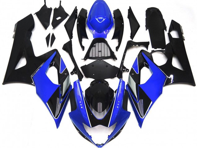 2005-2006 Blue Glossy Black Suzuki GSXR 1000 Motorcycle Fairings UK