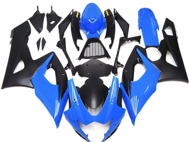 2005-2006 Blue Matte Black Yellow Suzuki GSXR 1000 Motorcycle Fairings UK