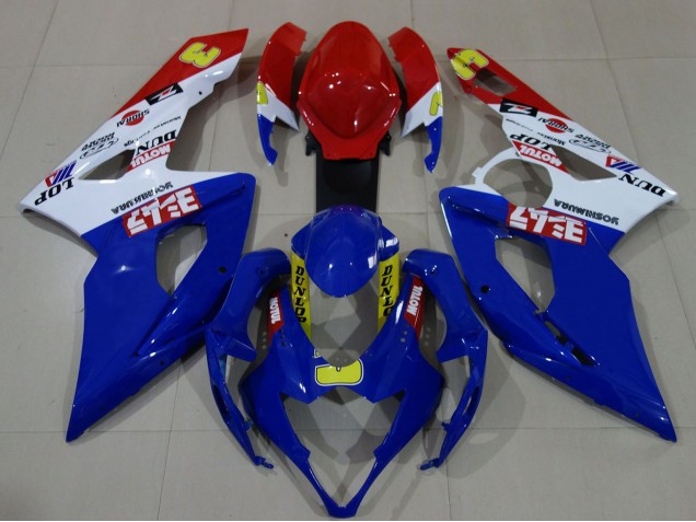 2005-2006 White Red Blue Yellow Suzuki GSXR 1000 Motorcycle Fairings UK