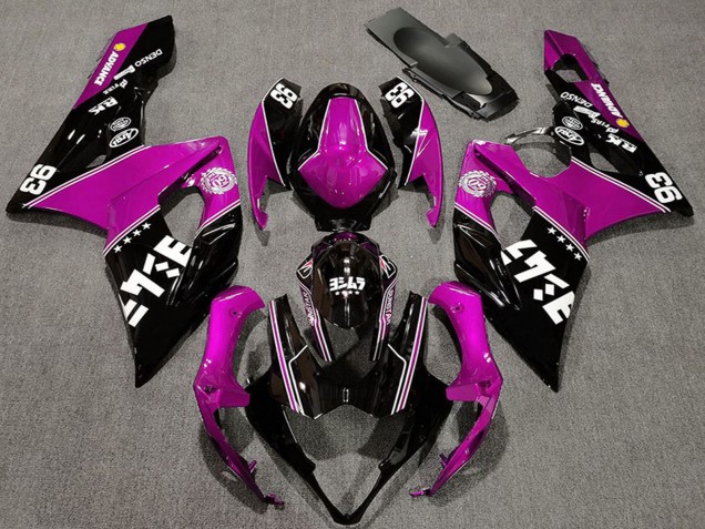 2005-2006 Pink Glossy Black White Suzuki GSXR 1000 Motorcycle Fairings UK