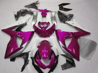 Buy 2009-2016 Pink White Suzuki GSXR 1000 Motorcycle Fairings UK