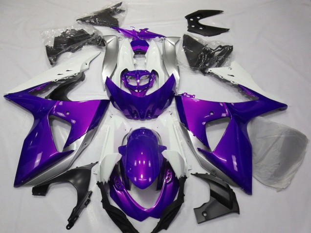 2009-2016 Purple White Suzuki GSXR 1000 Motorcycle Fairings UK