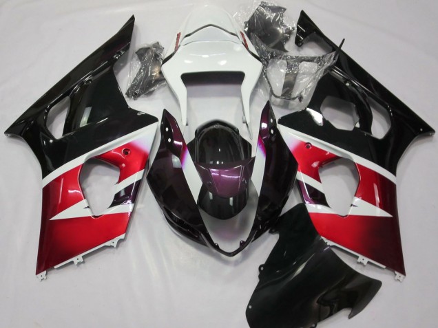 2003-2004 Red White Glossy Black Suzuki GSXR 1000 Motorcycle Fairings UK